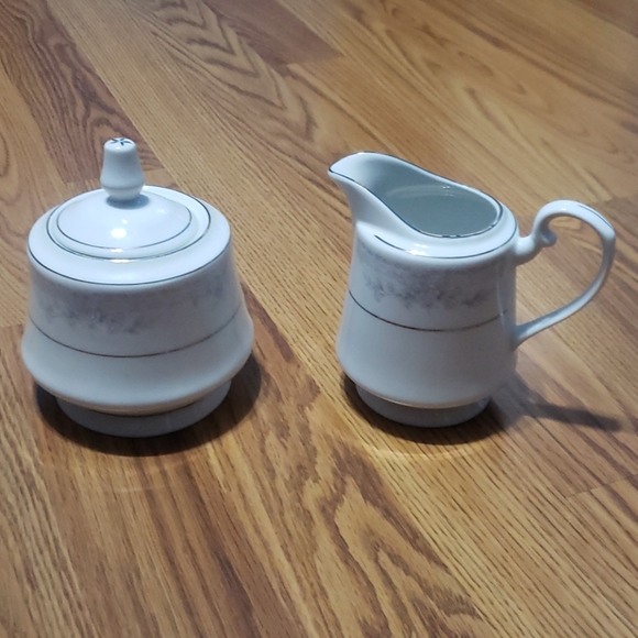 2 Sango Majesty lot sugar bowl creamer fine china - Picture 1 of 4